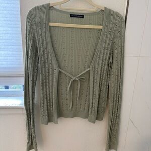 Brandy Melville Sage Green Knit Top